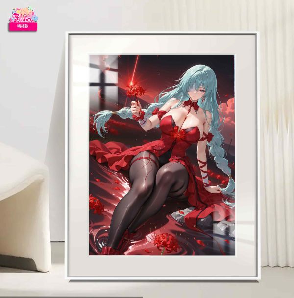 【海外代購】阿喵畫社 彼岸花 佛洛洛 展館級8k超清精裱畫 床頭地墊 牆面掛毯 冰箱貼 