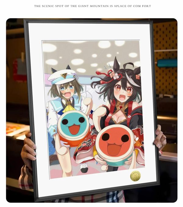 【海外代購】皇呱 《太鼓達人賽馬娘》北部玄駒高尚駿逸裝飾畫 午睡毯 地毯 