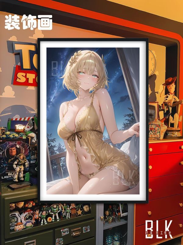 【海外代購】巴洛克 《睡衣阿格萊雅》崩壞星穹鐵道Aglaea金色織花火卡芙卡動漫裝飾冰箱貼 