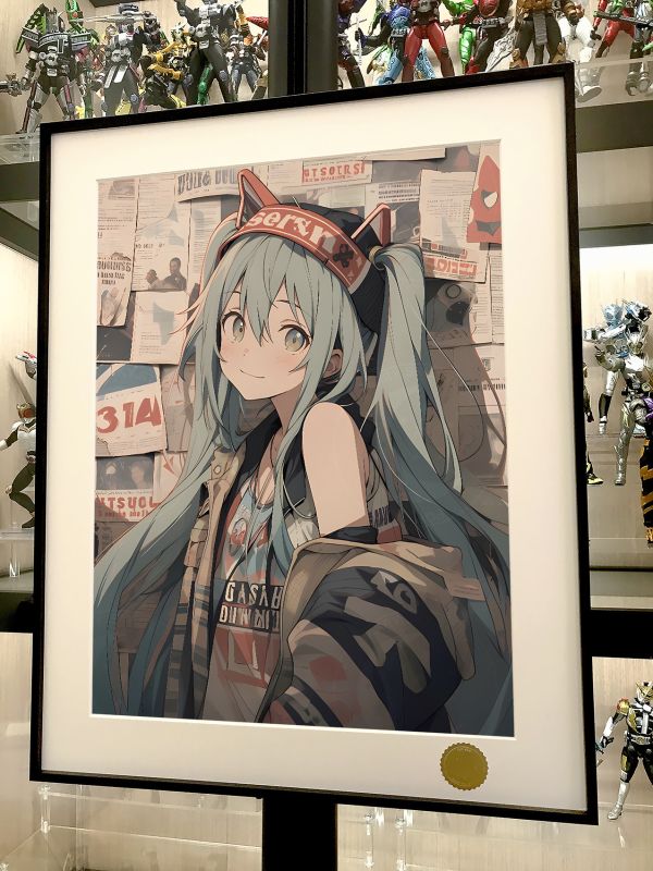 【海外代購】星空 《港風初音》初音未來Miku公主殿下動漫二次元裝飾畫 