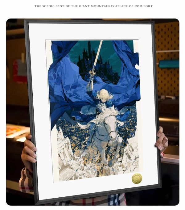 【海外代購】皇呱 《吾王降臨》Fate吾王Saber吾王降臨裝飾畫 午睡毯 地毯 