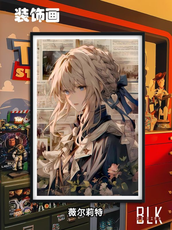 【海外代購】巴洛克 《雨之薇爾莉特》伊芙加登Violet紫羅蘭永恆花園裝飾冰箱貼 