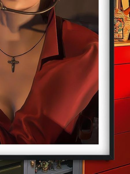 【海外代購】巴洛克 《對講機艾達王》Ada Wong生化危機9里昂遊戲裝飾畫冰箱貼 