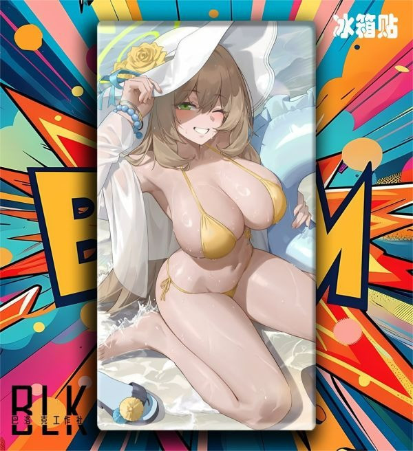 【海外代購】巴洛克 十六夜野宮蔚藍碧藍檔案遊戲裝飾畫/冰箱貼 