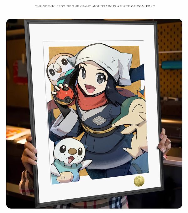 【海外代購】皇呱 《小照與寶可夢》 寶可夢傳說：阿爾宙斯小照與木木梟火球鼠水水獺週邊裝飾畫 午睡毯 地毯 