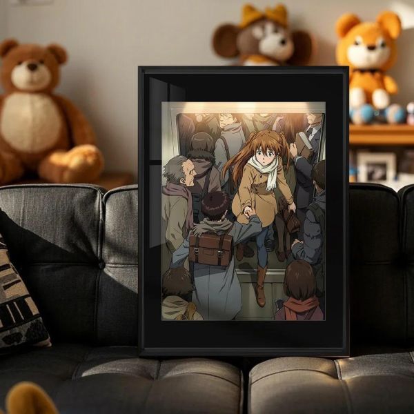 【海外代購】千鳥社《EVA-RETAKE 車站》新世紀福音戰士午睡毯地毯裝飾畫 