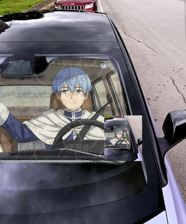 【海外代購】千鳥社 《汽車前擋遮陽－芙莉蓮與辛美爾》 二次元汽車遮陽防曬前擋開車葬送的芙莉蓮辛美爾Frieren精靈魔法使 