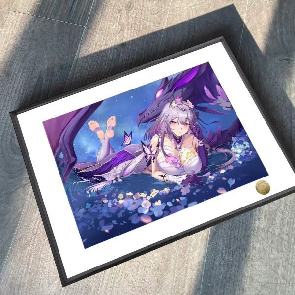 【海外代購】皇呱 《聖女大人》崩壞星穹鐵道奧赫瑪的入殮師聆聽亡者之聲遐蝶裝飾畫 