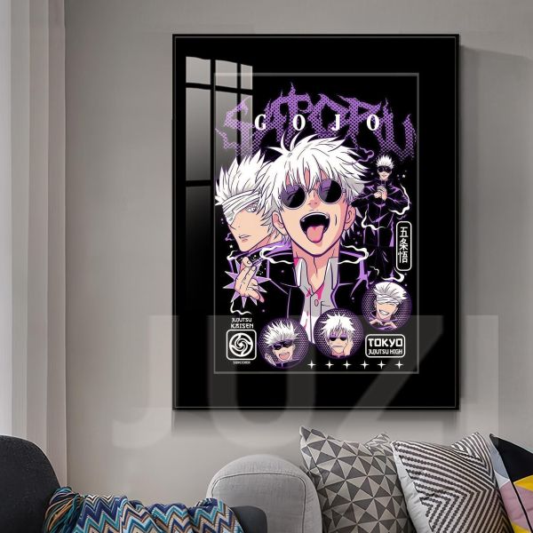 【海外代購】橘子 JUZI 咒界最強 五張悟海報 