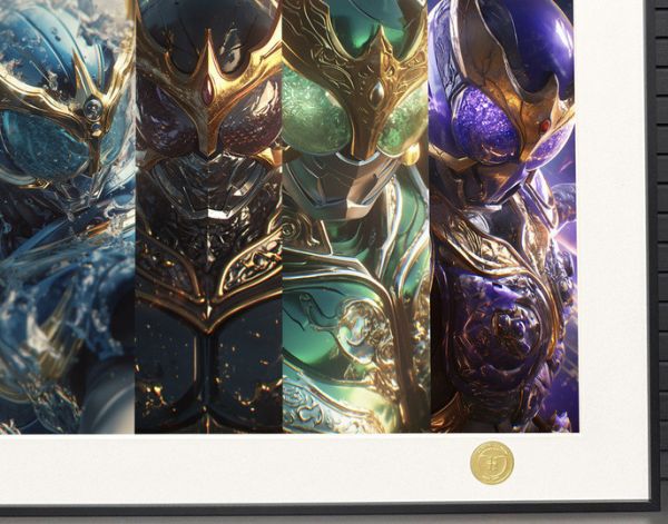 【海外代購】H2 《假面騎士空我》全能型青龍天馬泰坦究極黑暗型態裝飾畫 