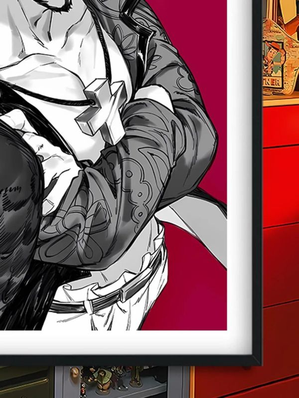 【海外代購】巴洛克《鷹眼》海賊王裝飾畫冰箱貼 