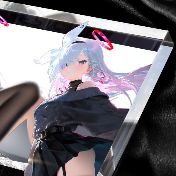 【海外代購】阿喵畫社 黑沙普拉娜 2cm大號雙層透明收藏透明磚 