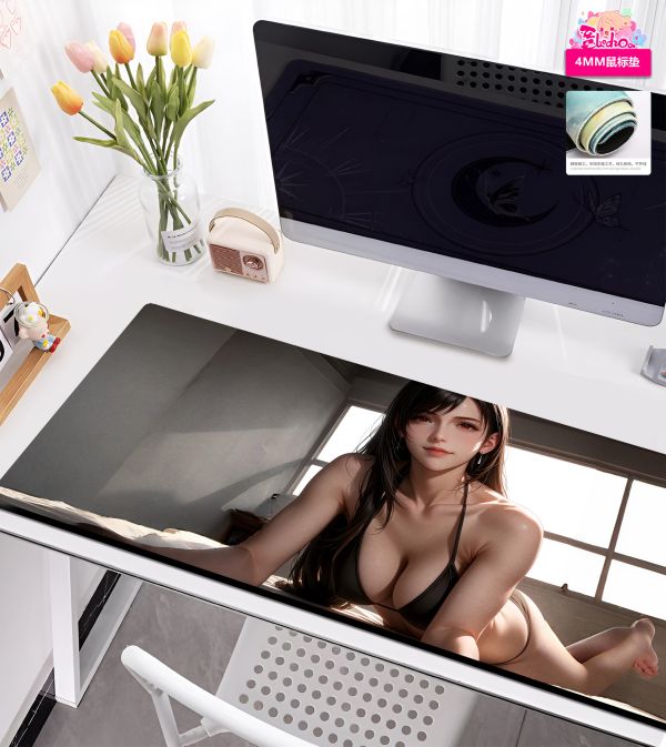 【海外代購】阿喵畫社 國色天香 蒂法 8k主題高清裝飾畫 滑鼠墊 午睡毛毯 床頭地墊 冰箱貼 