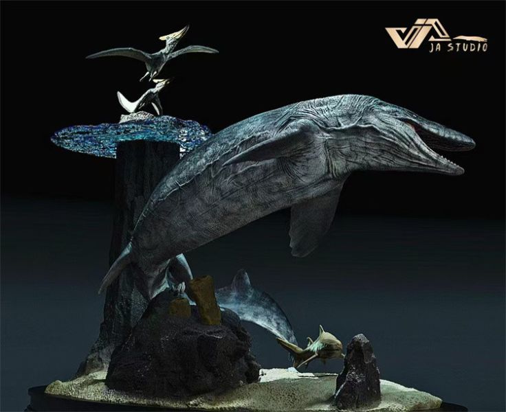 【預定】JA 第三款古生物雕像 霍夫曼滄龍 卡律布狄斯 