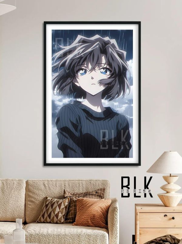 【海外代購】巴洛克 《雨夜灰原哀》名偵探柯南裝飾畫冰箱貼 