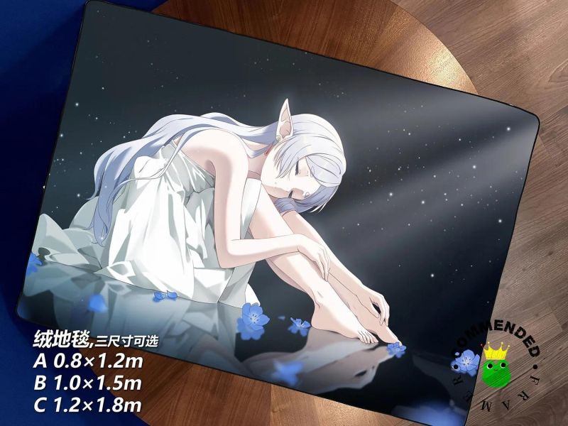 【海外代購】皇呱 《孤單精靈芙莉蓮》葬送的芙莉蓮裝飾畫 午睡毯 地毯 