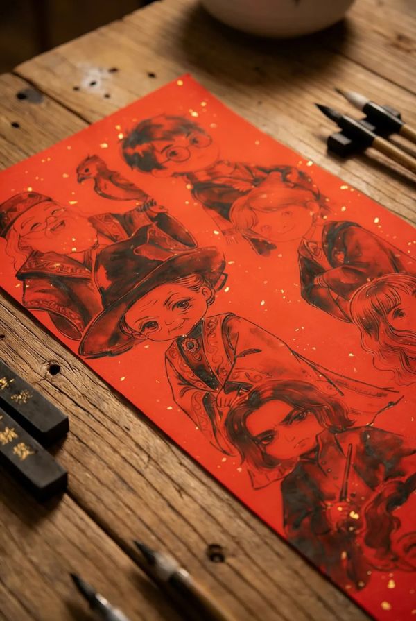 【海外代購】千鳥社《哈利波特春聯》馬年春聯 