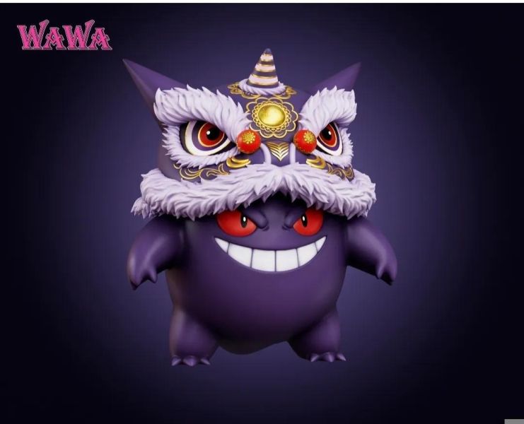 【預定】wawa 招財系列-舞獅耿鬼 