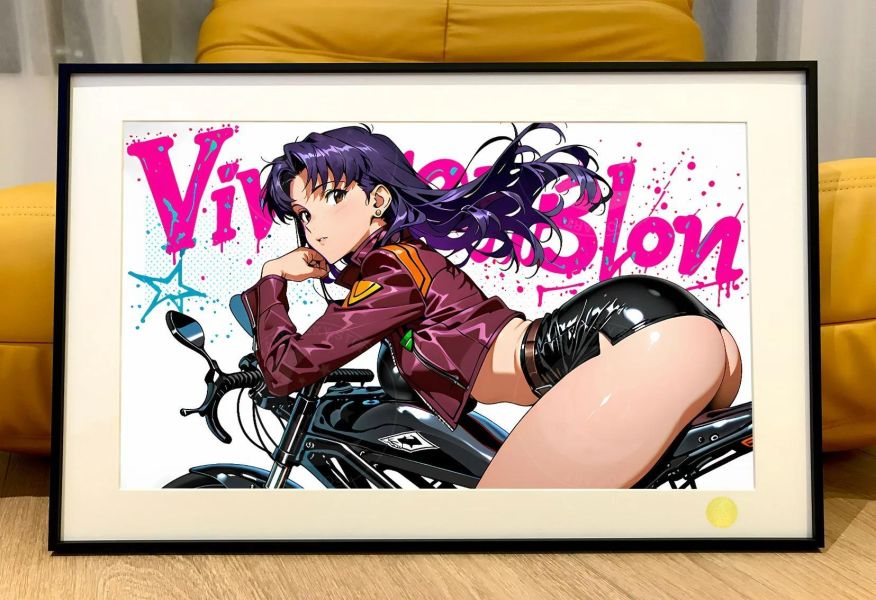 【海外代購】星空 《機車美里》EVA初號機裝飾畫 