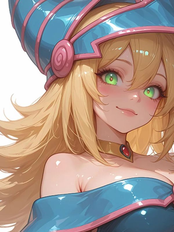 【海外代購】巴洛克《魔術女孩》遊戲王黑魔導女孩裝飾畫冰箱貼 