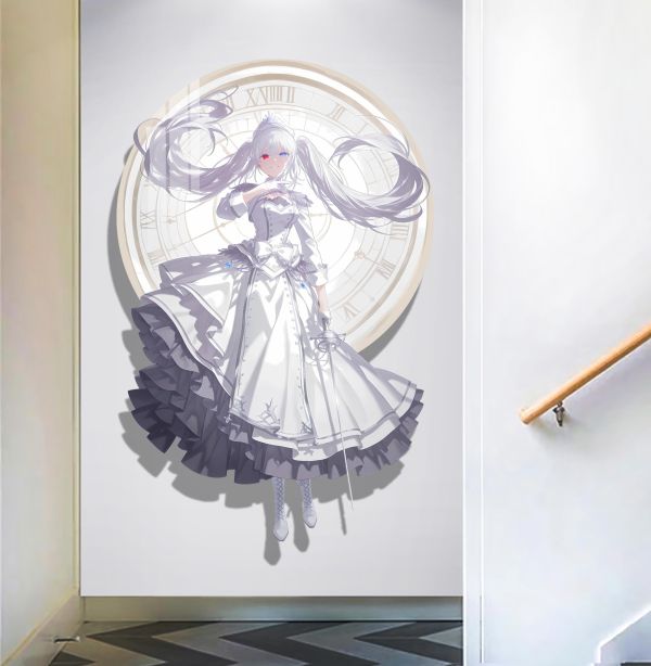 【海外代購】阿喵畫社 狂狂帝 白之女王 超大常亮氣氛裝飾燈帶畫 