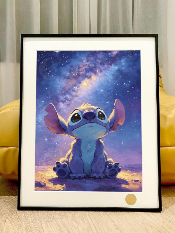 【海外代購】星空 《仰望史迪仔》史迪奇星際寶貝Stitch史迪奇布吉布動漫裝飾畫 