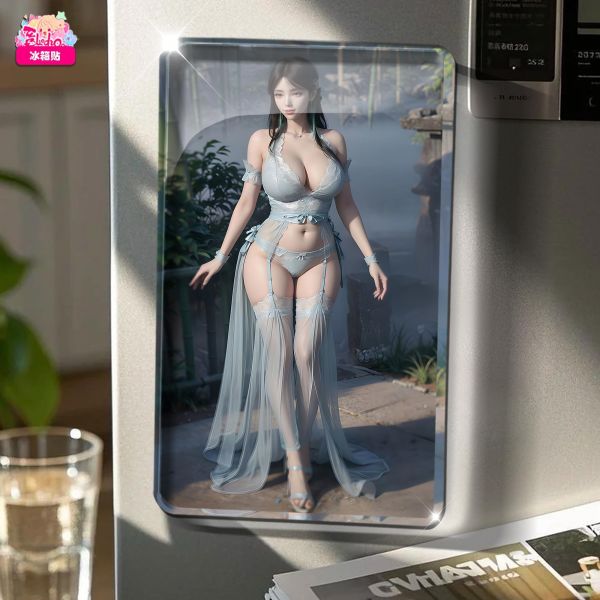 【海外代購】阿喵畫社 國色天香 蕭薰兒美杜莎 高透壓克力主題卡磚冰箱貼 4公斤大護腕滑鼠墊 透明卡磚 