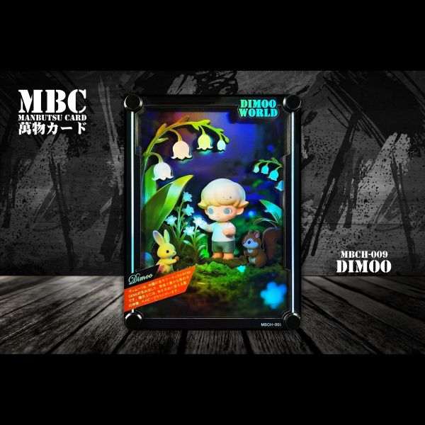【海外代購】黑白畫映 B&W MBC Manbutsu Card 迪莫 Dimoo 桌面立體裝飾卡磚 