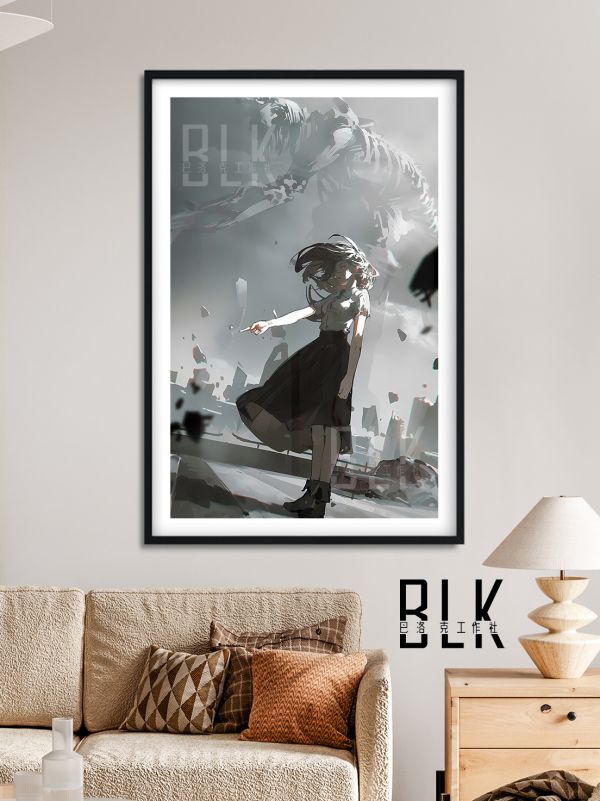 【海外代購】巴洛克 《三鷹朝》夜戰爭惡魔鏈鋸人瑪奇瑪電次早川秋動漫裝飾畫冰箱貼 