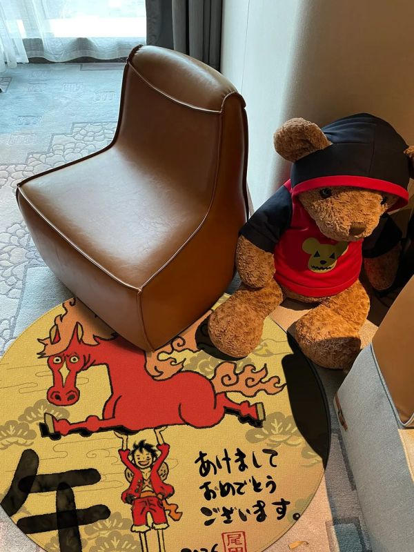 【海外代購】千鳥社 《魯夫 馬年地毯》海賊王新年春節尾田榮一郎牀邊書房臥室 