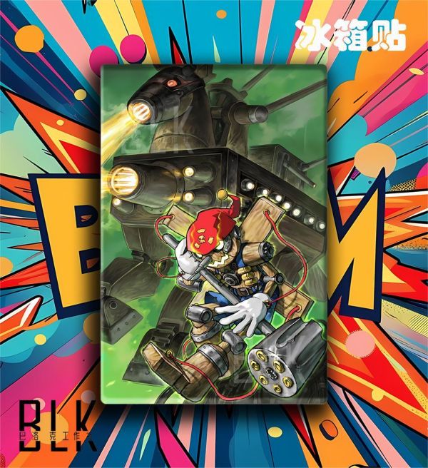 【海外代購】巴洛克 《黑暗四天王》鋼鐵海龍獸小丑皇數碼寶貝太一戰鬥暴龍獸動漫裝飾畫 