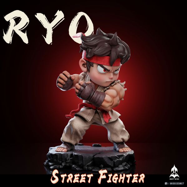 【預定】NINETY SEVEN 街霸Street Fighter 隆 Ryu 肯 Ken Q版 