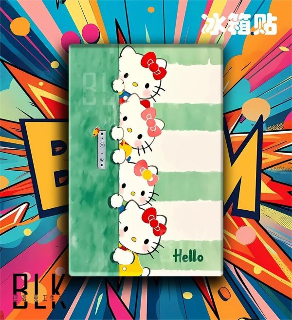 【海外代購】巴洛克 《綠色kitty》Hello Kitty新年馬年裝飾畫冰箱貼 