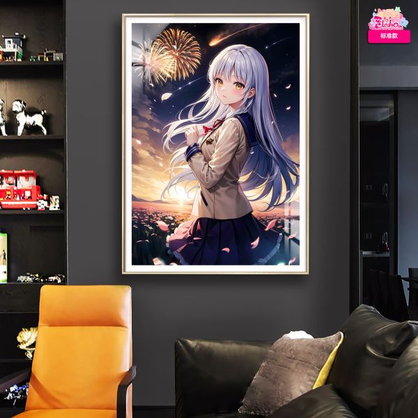【海外代購】阿喵畫社 Angel Beats 煙火 立華奏 8k超大高清裝飾畫 