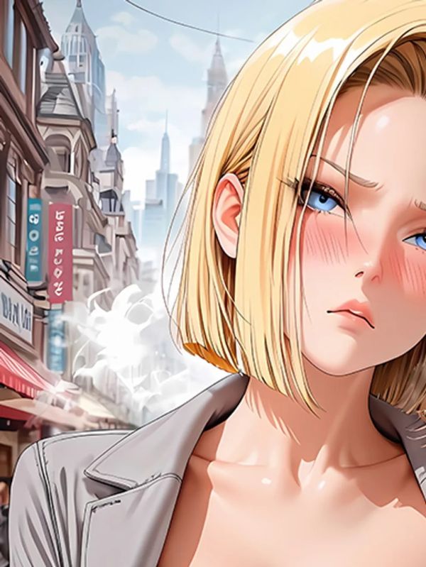 【海外代購】巴洛克《羞澀18號》拉姿麗lazuli七龍珠人造人裝飾畫冰箱貼 