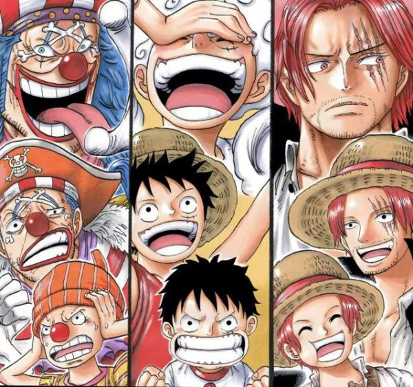 【海外代購】H2 《四皇之路》海賊王魯夫香克斯巴基黑鬍子裝飾畫 