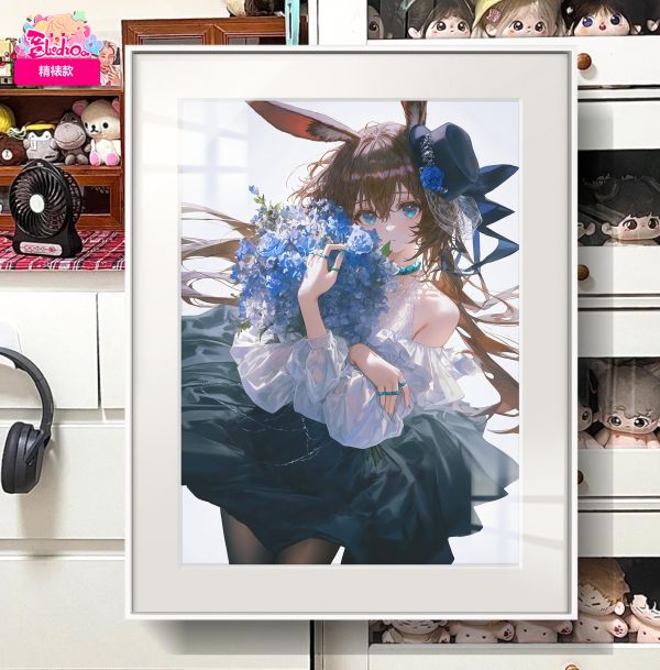 【海外代購】阿喵畫社 明日方舟 阿米婭 展館級8k超清精裱畫 午睡毛毯 牆面掛毯 床頭地墊 冰箱貼 