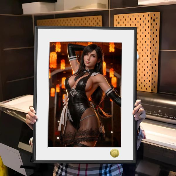 【海外代購】皇呱 《皮裙蒂法》最終幻想VII皮裙蒂法·洛克哈特裝飾畫 午睡毯 地毯 