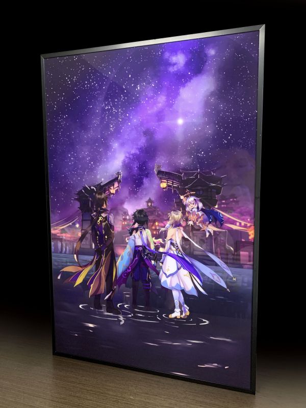 【海外代購】神秘畫廊 黑科技光導透光畫 煙火星空 