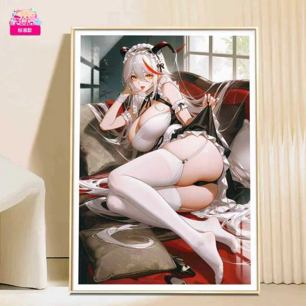 【海外代購】阿喵畫社 女僕 埃吉爾 8k超大高清裝飾畫 滑鼠墊 午睡毛毯 床頭地墊 