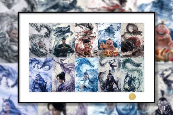 【海外代購】H2 《哪吒之魔童鬧海》敖丙敖光哪吒太乙真人裝飾畫 