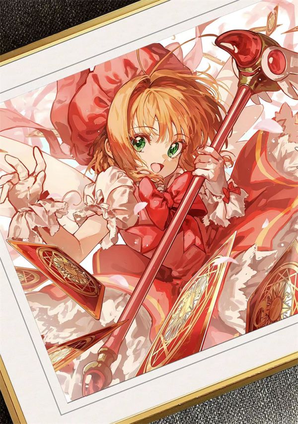 【海外代購】千鳥社 魔卡少女櫻木之本櫻小可小櫻 海報裝飾畫01 
