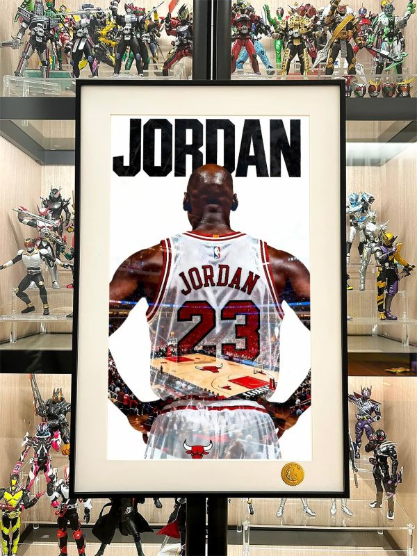 【海外代購】星空 《喬丹背影》NBA邁克爾·喬丹芝加哥公牛隊裝飾畫 