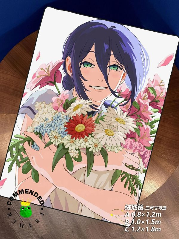 【海外代購】皇呱 《少女蕾塞第三彈》鏈鋸人聲優簽名裝飾畫 午睡毯 地毯 