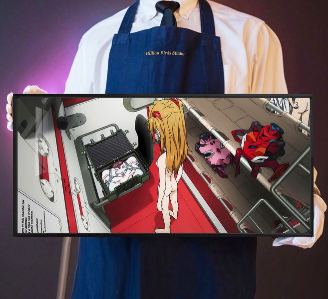 【海外代購】千鳥社 《明日香的準備室》 新世紀福音戰士明日香EVA真希波滑鼠墊裝飾畫 