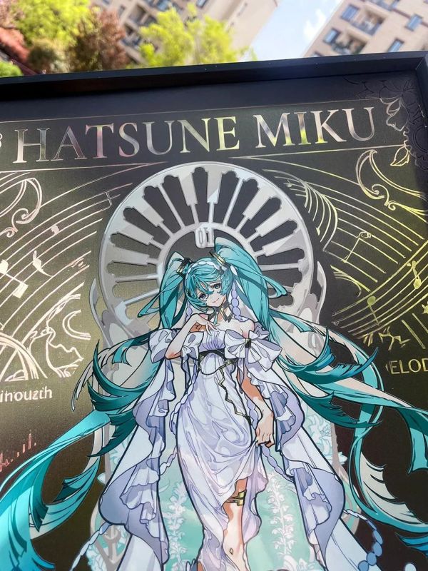 【海外代購】千鳥社《繆斯初音》初音未來繆斯女神透光裝飾畫 