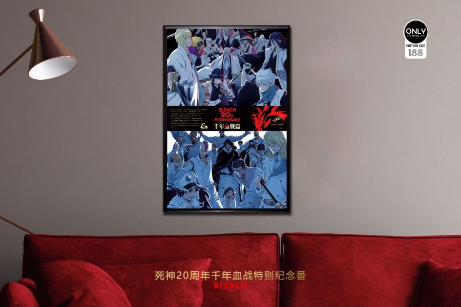 【海外代購】【60CM】神秘畫廊 死神20週年千年血戰特別紀念裝飾畫 