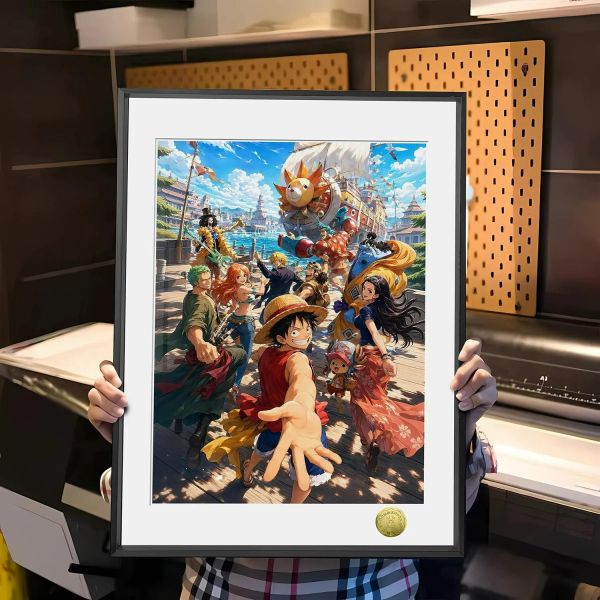 【海外代購】皇呱 《海賊王成員合影》裝飾畫 午睡毯  地毯 