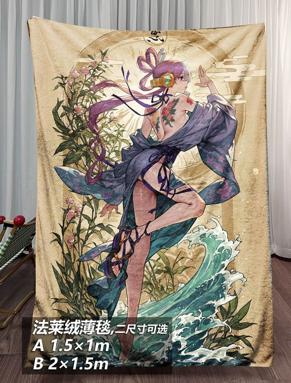 【海外代購】千鳥社 《日式UTA》海賊王烏塔UTA紅髮歌姬午睡毯地毯裝飾畫 午睡毯 地毯 