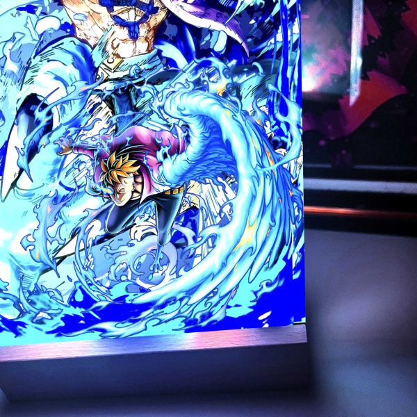 【預定】阿喵畫社 不死火 馬可發光 垂直款1.9cm發光手辦架展示磚 